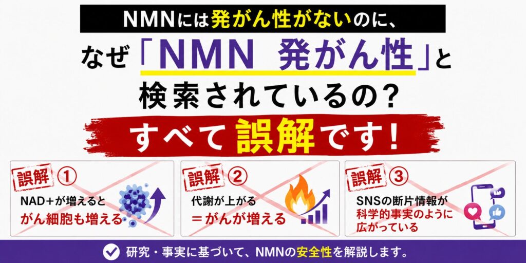 NMNに「発がん性がある」とされる3つの誤解